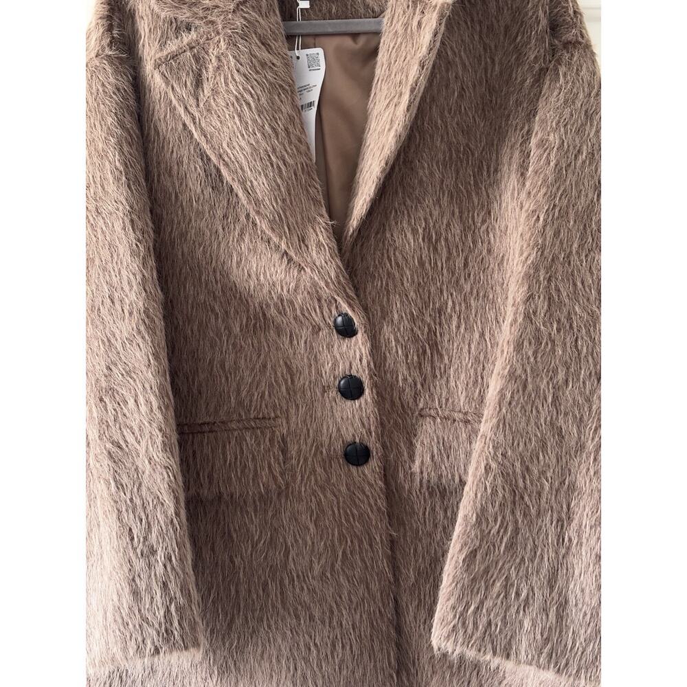 Women Faux Fur Jacket Soft Warm Plush Coat Outerwear Elegant Chic - Picture 5 of 10